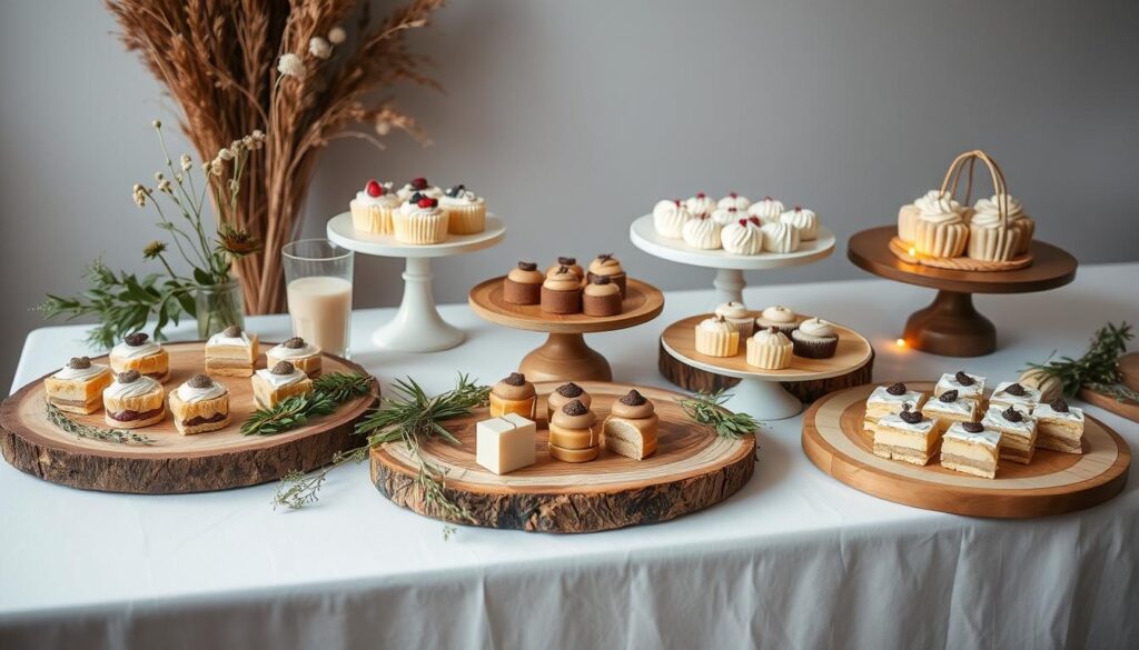 modern wedding sweet tables