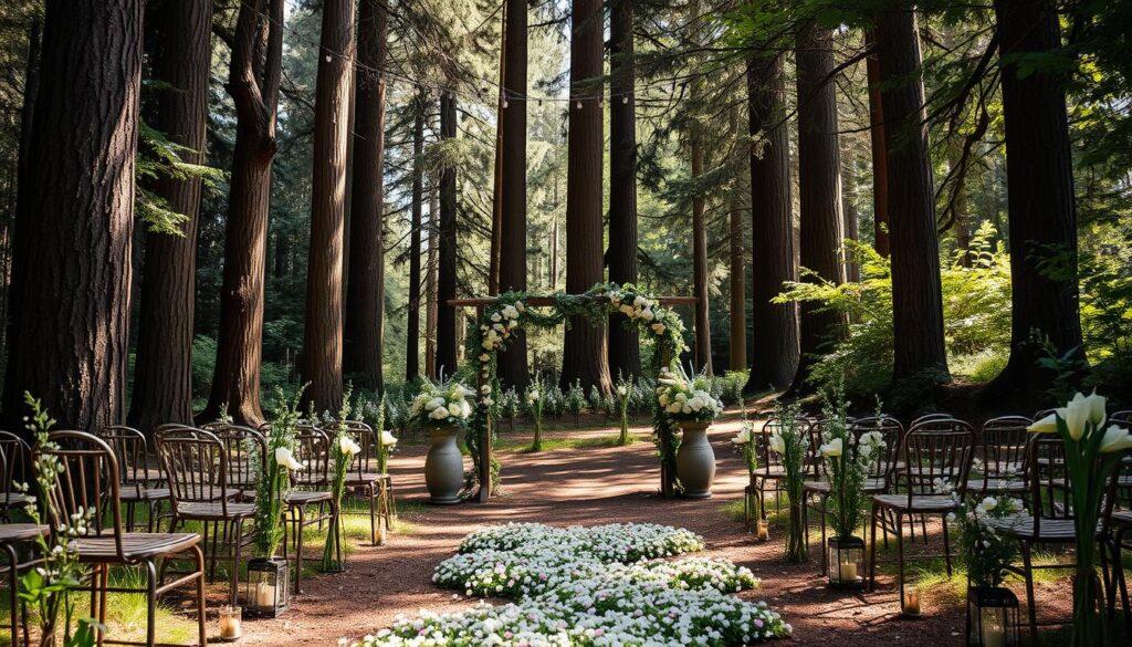 nature-inspired wedding settings