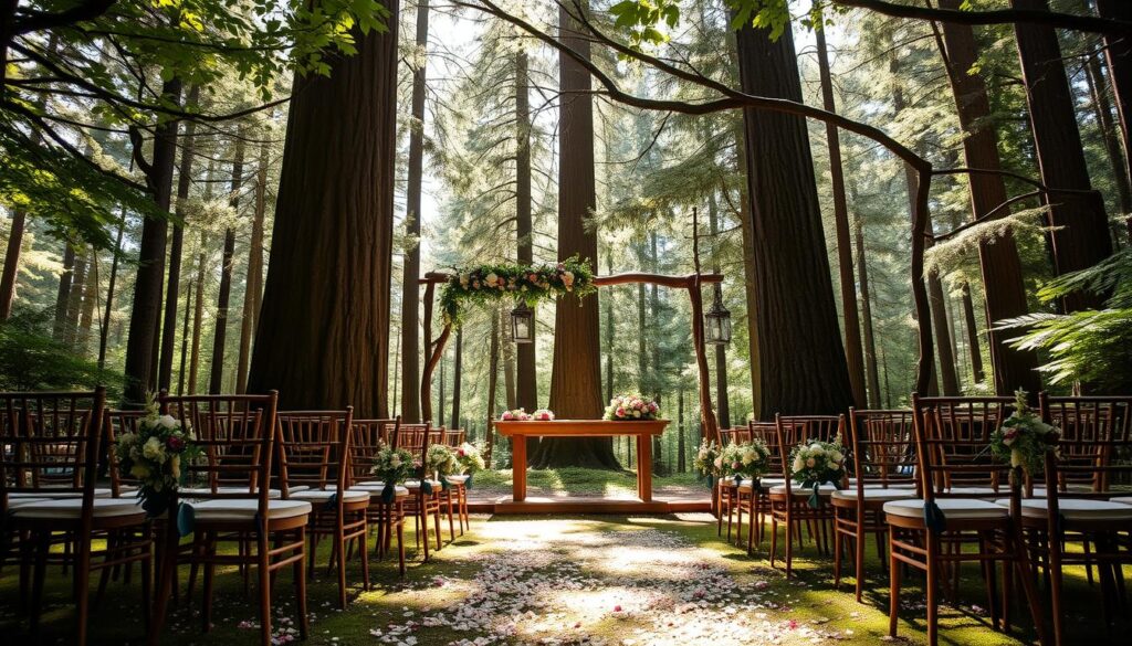 nature-inspired wedding settings