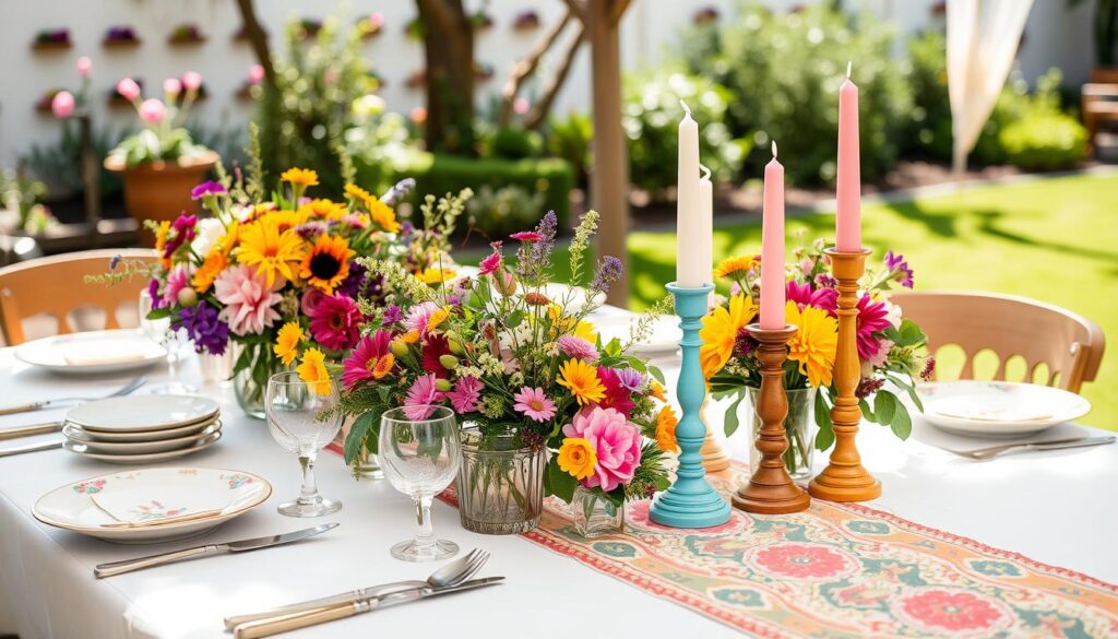 offbeat wedding table decor