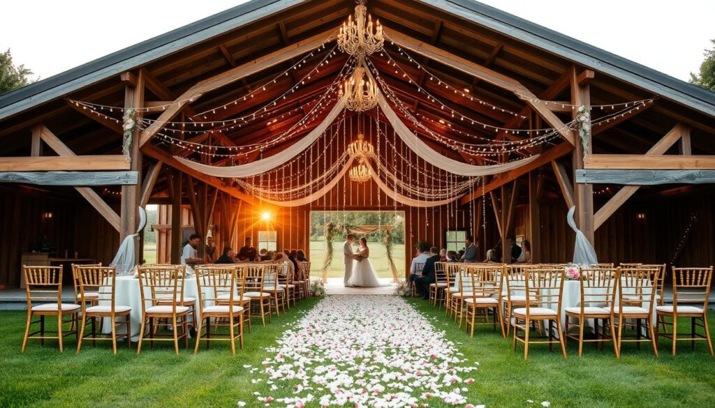 outdoor wedding barns