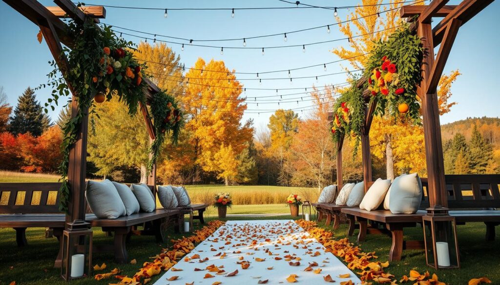 outdoor wedding decor