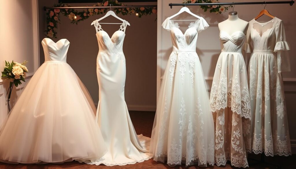 popular wedding dress silhouettes