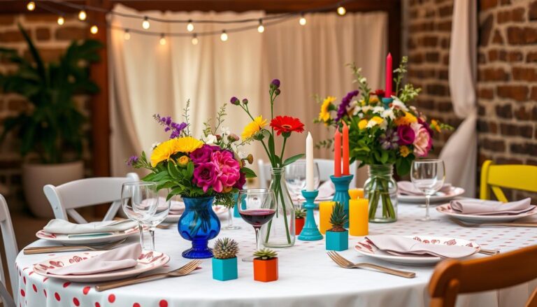 quirky wedding table decorations