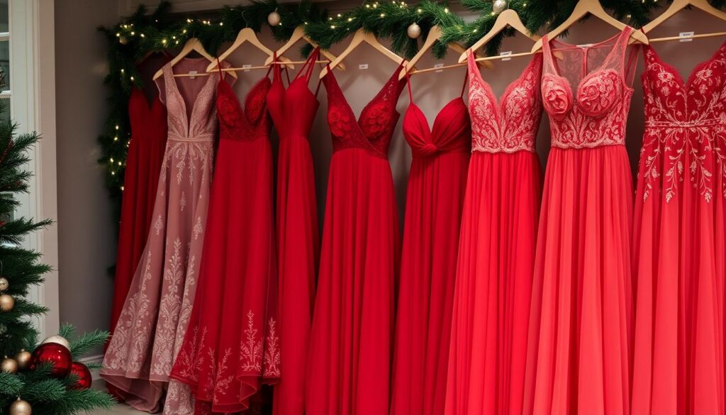 red bridesmaid dresses