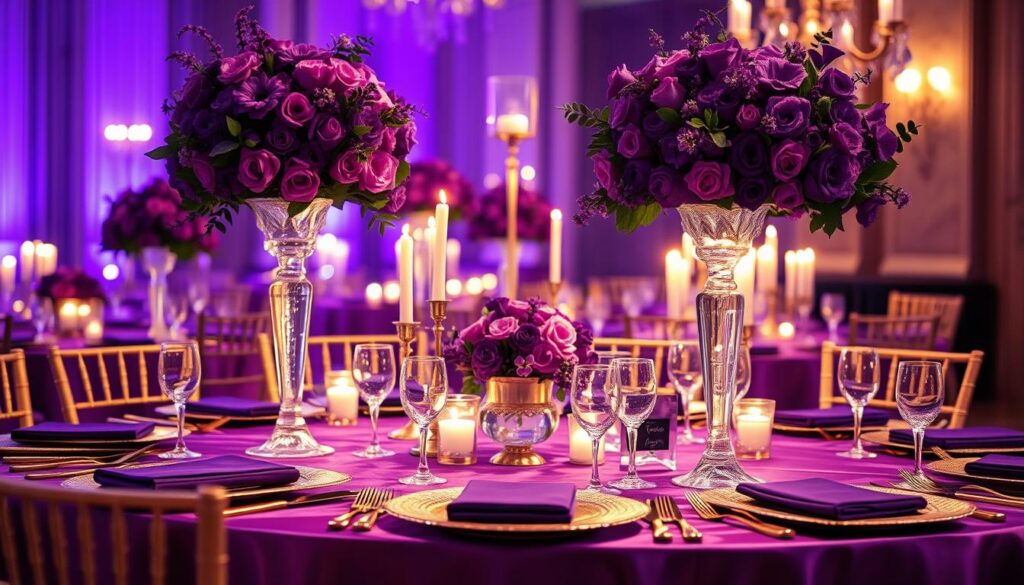 regal purple wedding theme