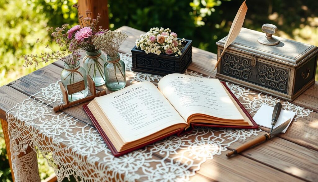 rustic guest book ideas