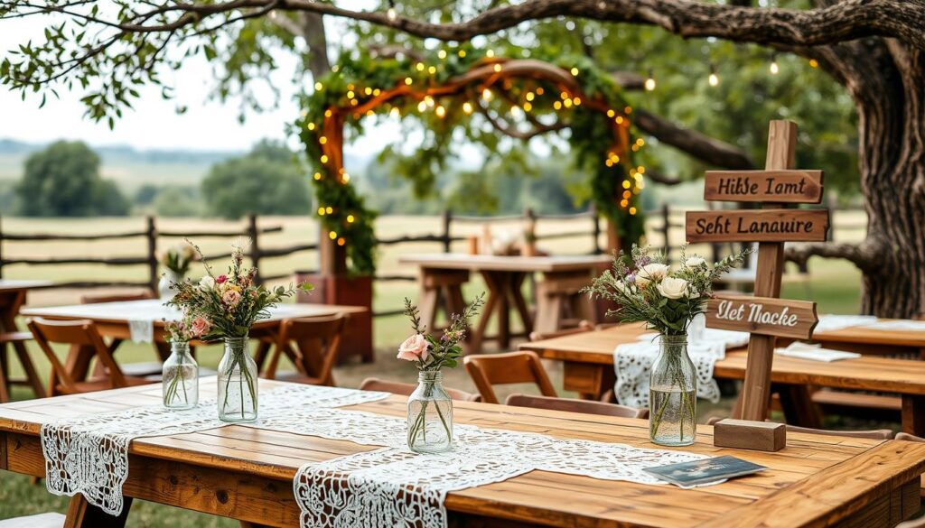 rustic wedding decor