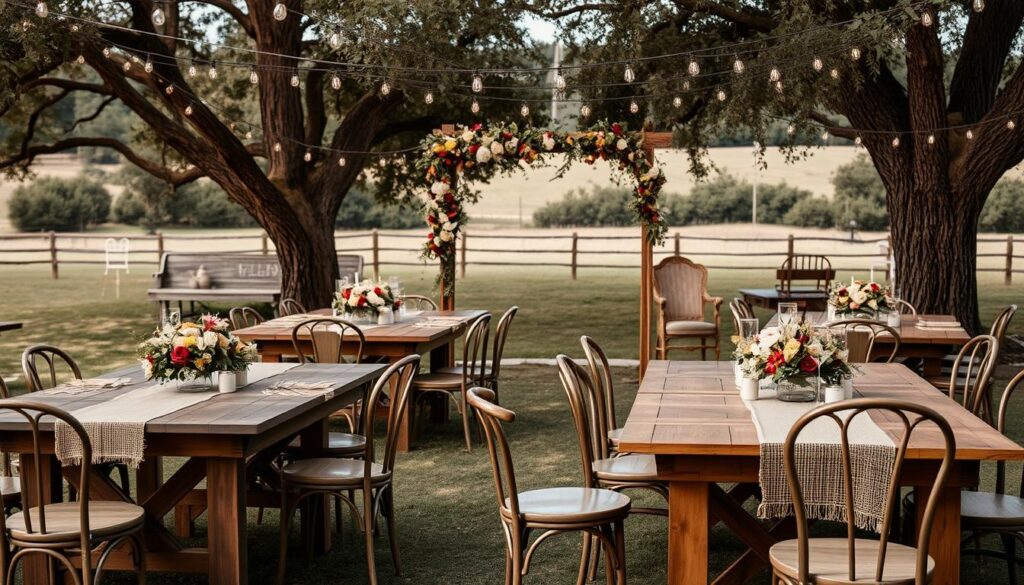 rustic wedding on a budget