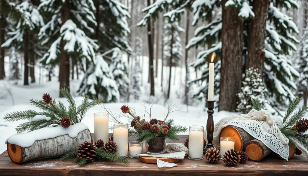 rustic winter wedding colors