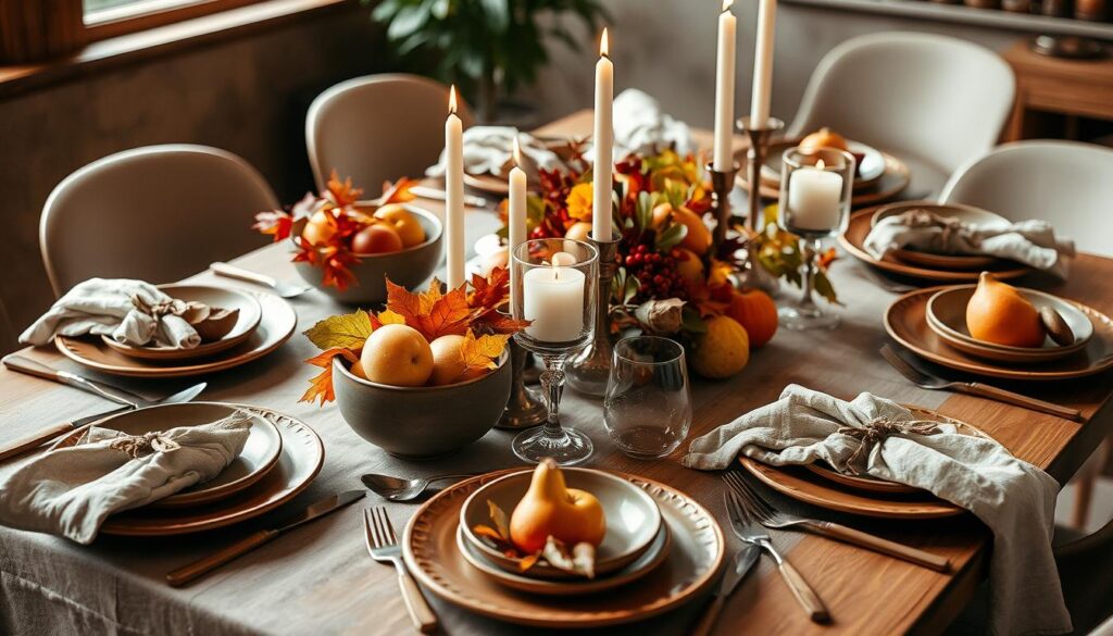 seasonal and sustainable table accents