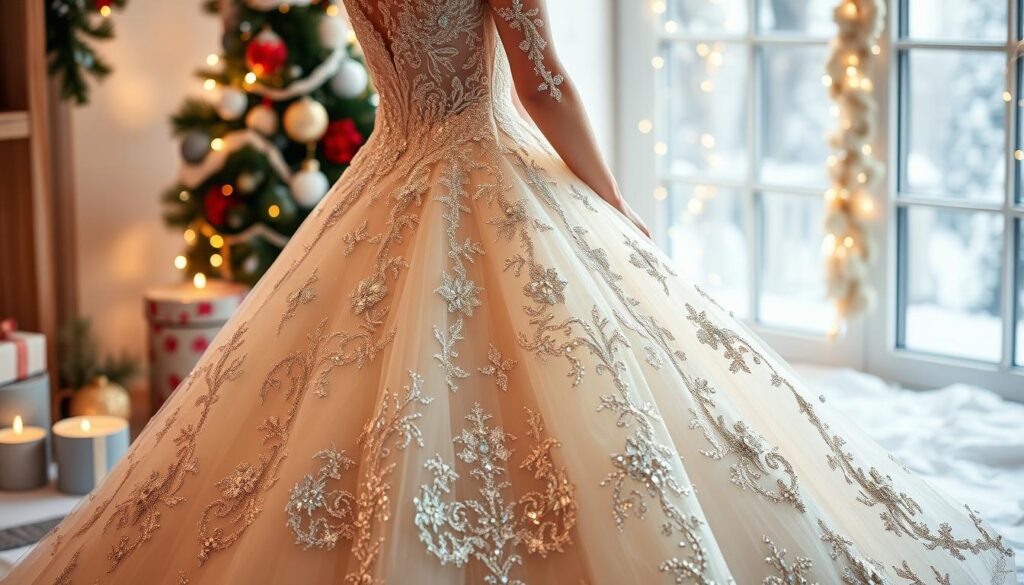 sequin wedding dress