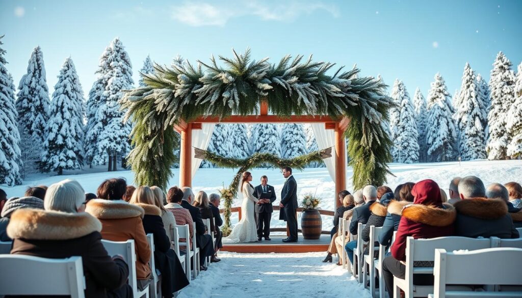 snowy wedding ideas