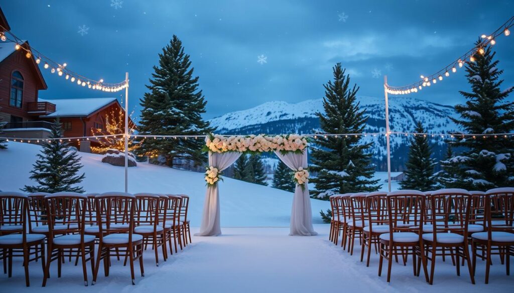 snowy wedding ideas