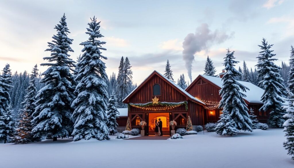 snowy winter wedding venues