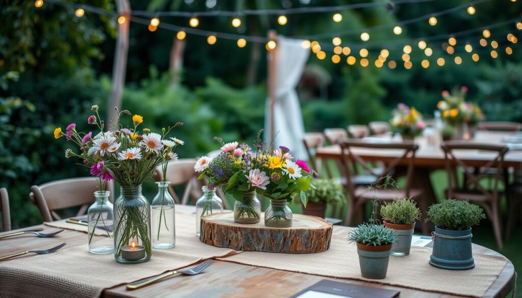 sustainable wedding decor