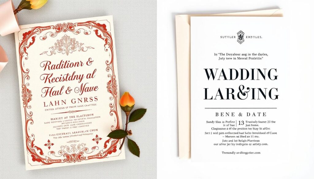 traditional and modern invitation wording