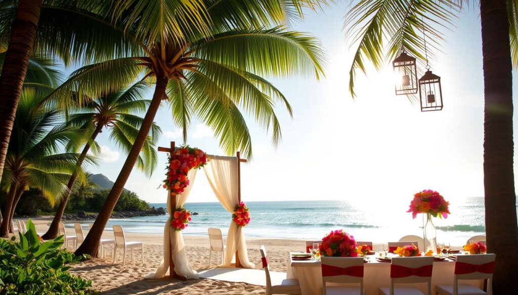 tropical wedding