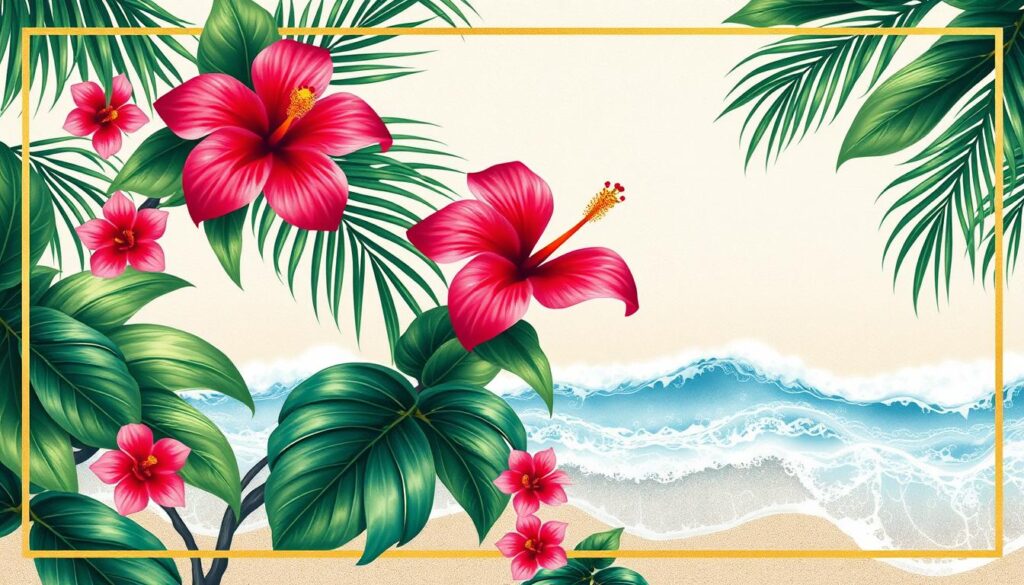 tropical wedding invitations