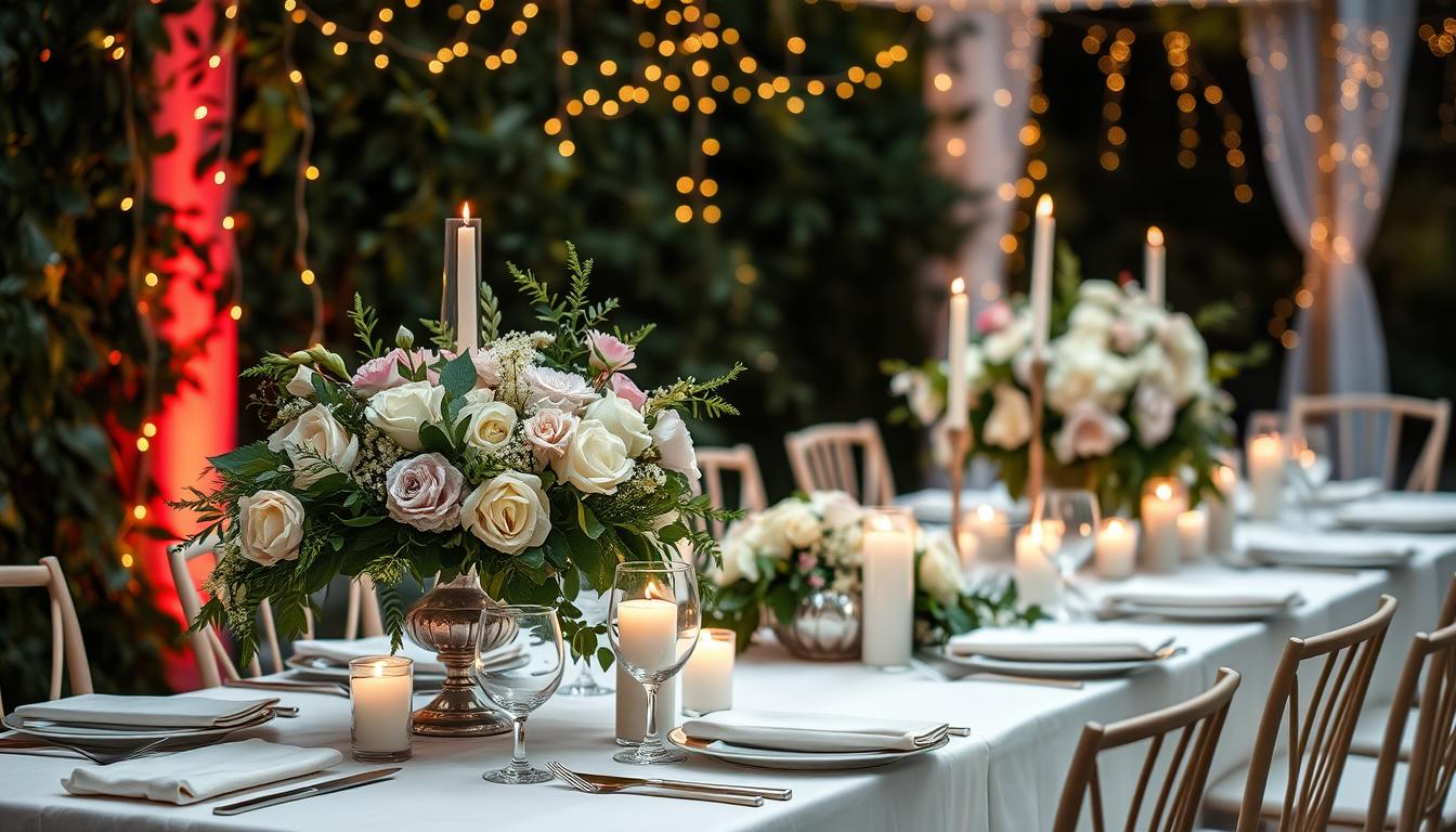 Unique wedding table decor