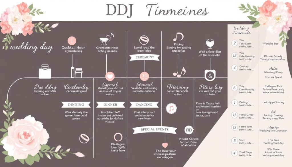 wedding DJ timeline