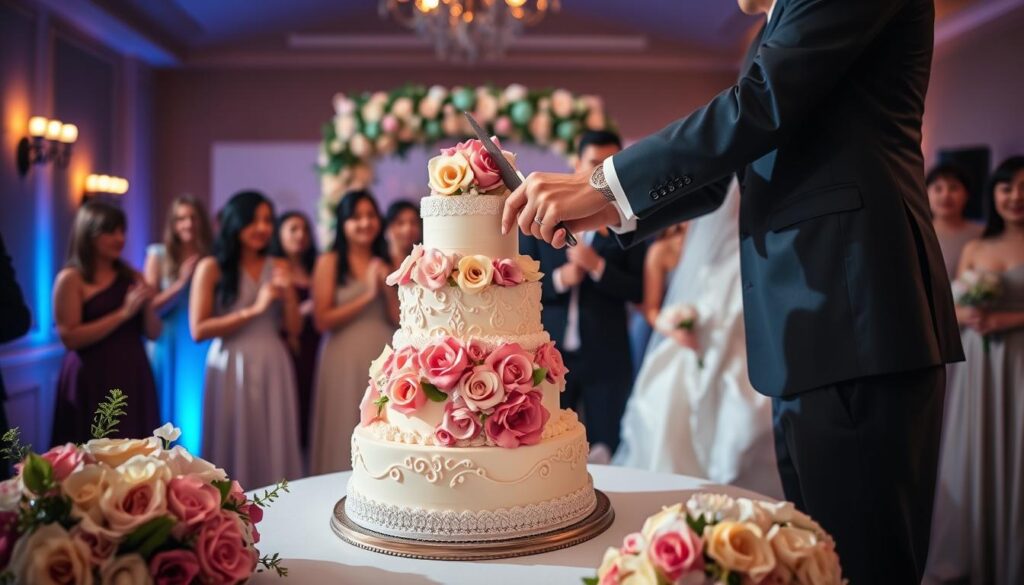 wedding cake cutting timeline