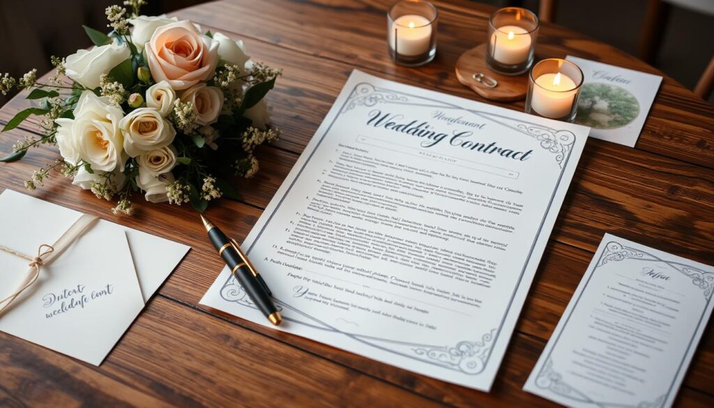 wedding planning contract