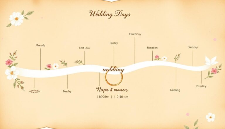 wedding timeline