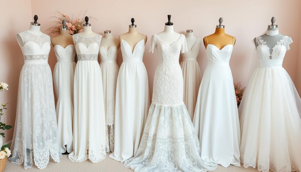 white wedding dress styles