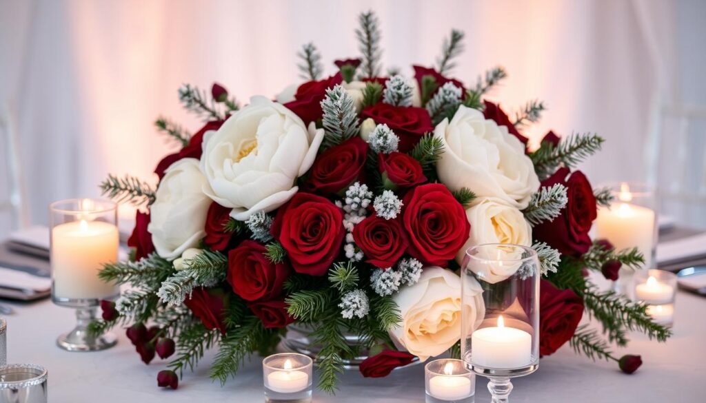 winter floral arrangements