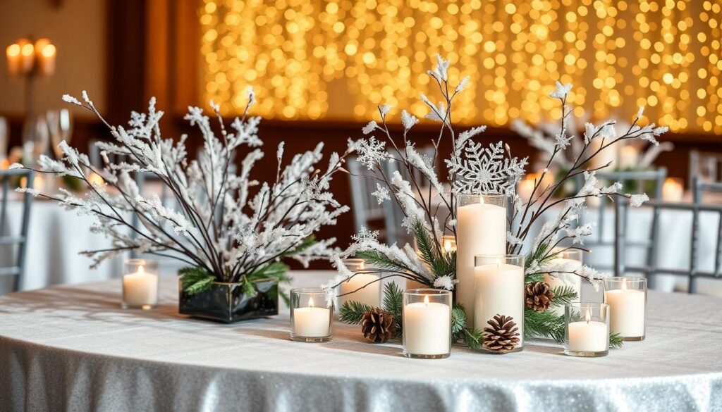 winter wedding centerpieces