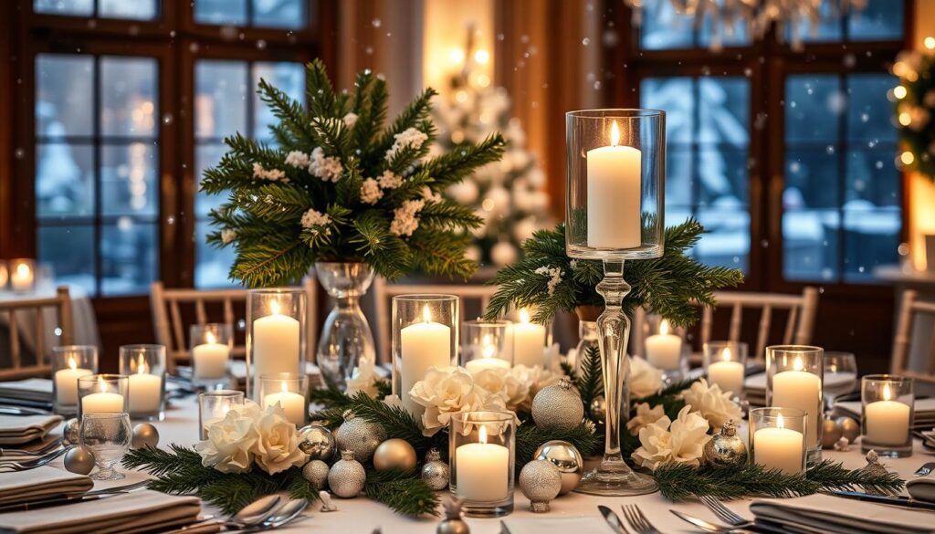 winter wedding centerpieces