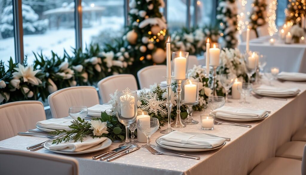 winter wedding decor