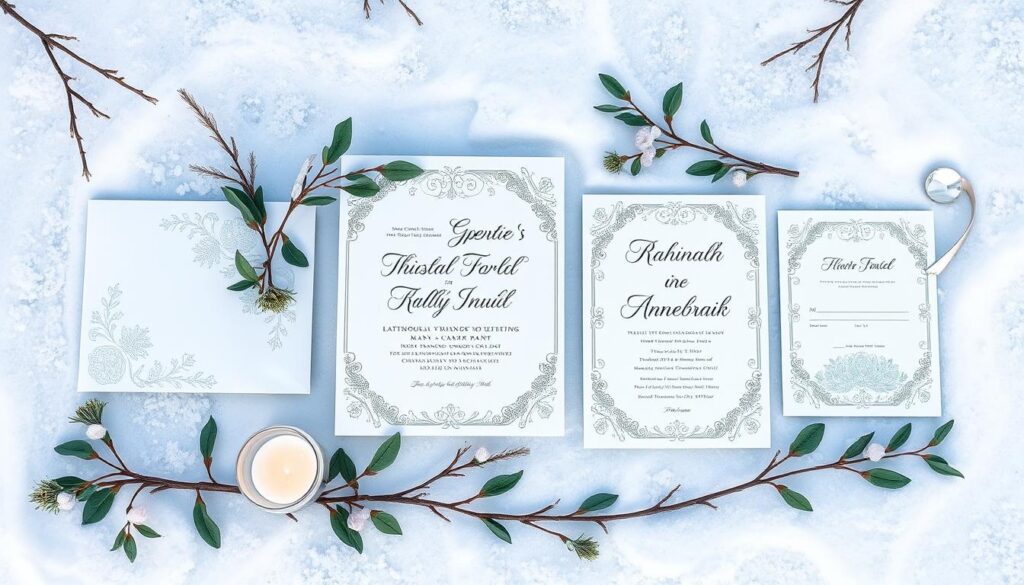 winter wedding invitation trends