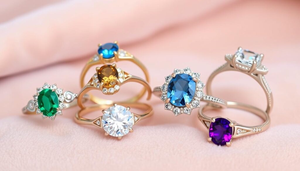 Gemstone Engagement Rings