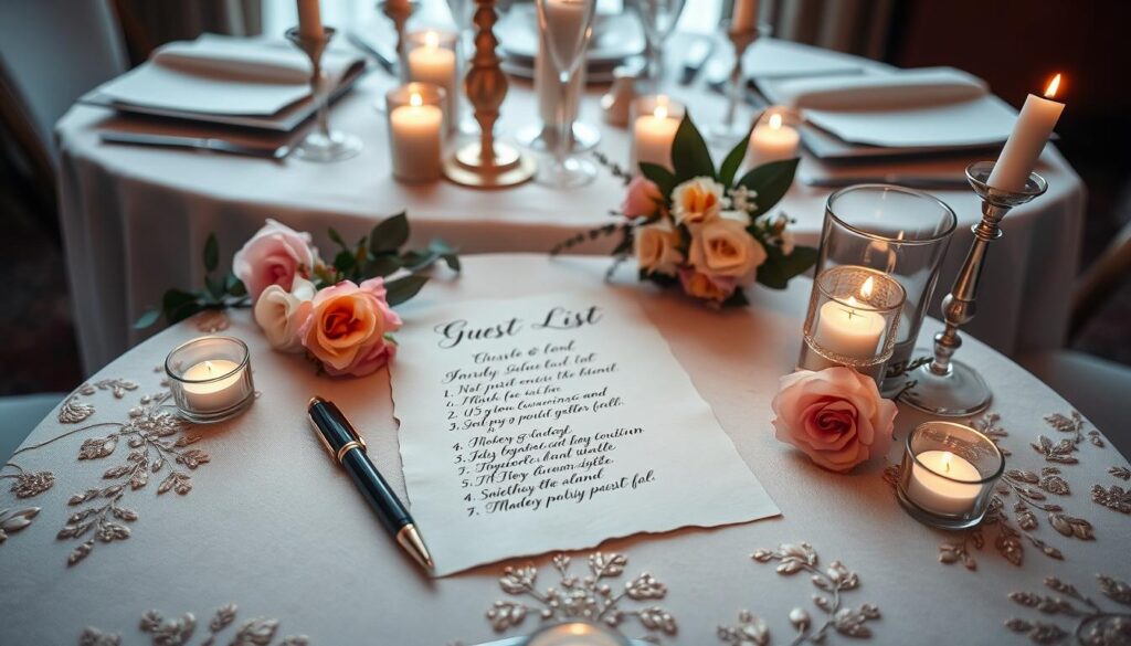 Guest list for engagement party