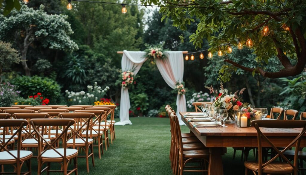 garden wedding themes