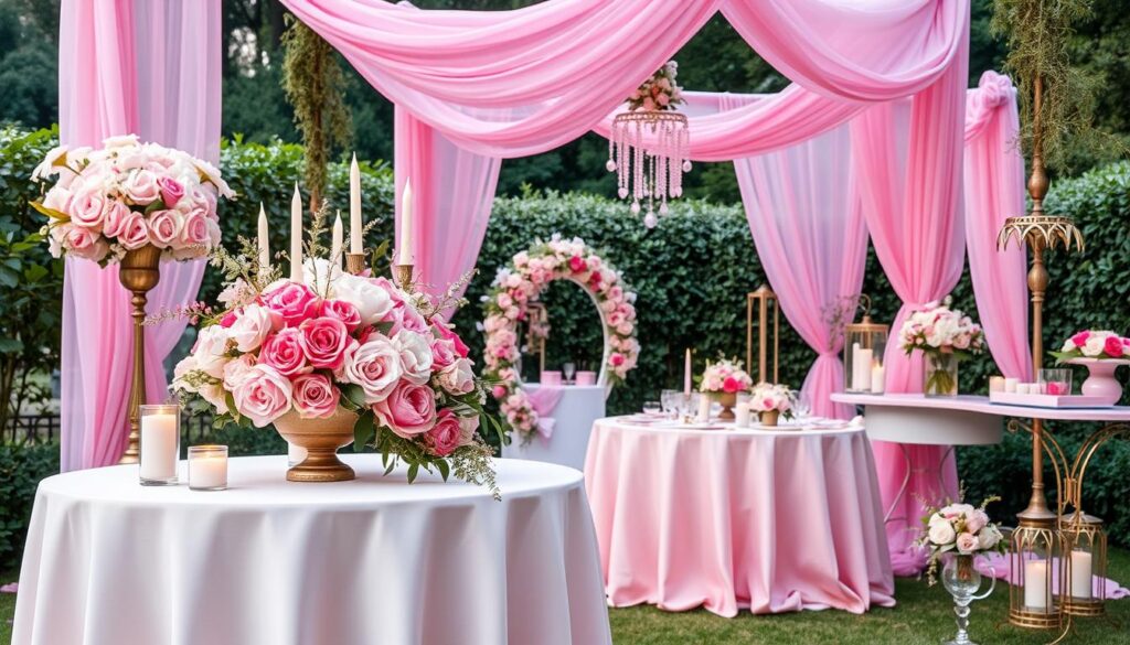 pink wedding theme