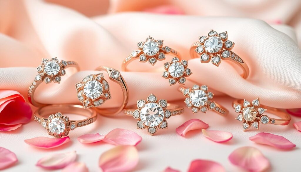 rose gold engagement rings