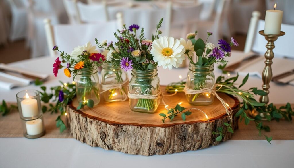 rustic centerpieces