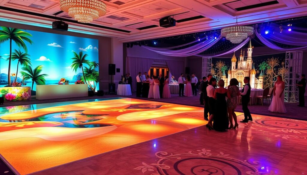 themed dance floor designs