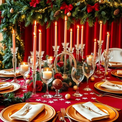 Christmas Wedding Table Decor