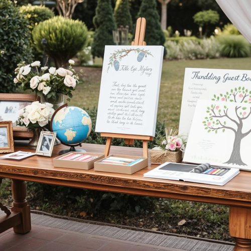 Creative wedding guest books