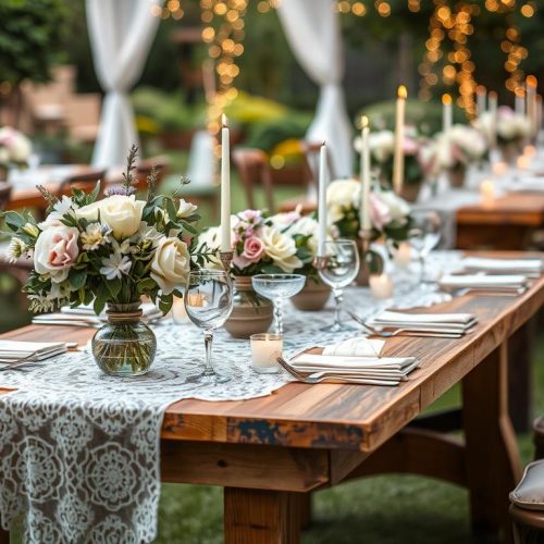 DIY Wedding Table Settings