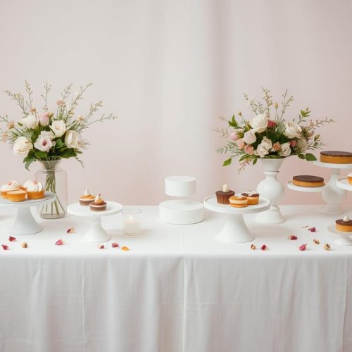 Minimalist Wedding Dessert Table Ideas