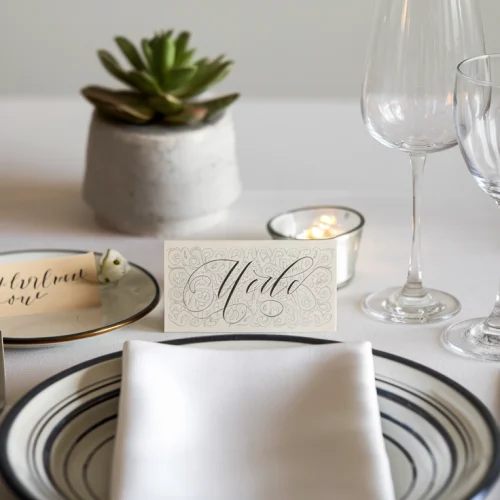 Personalized Wedding Place Settings