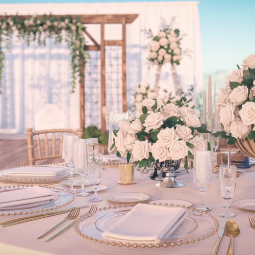 Stunning wedding table decor