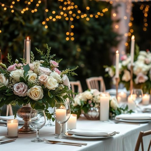 Unique wedding table decor